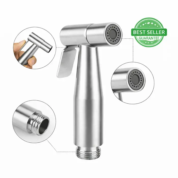 Stainless Steel Muslim Shower Set Silver - Image 3